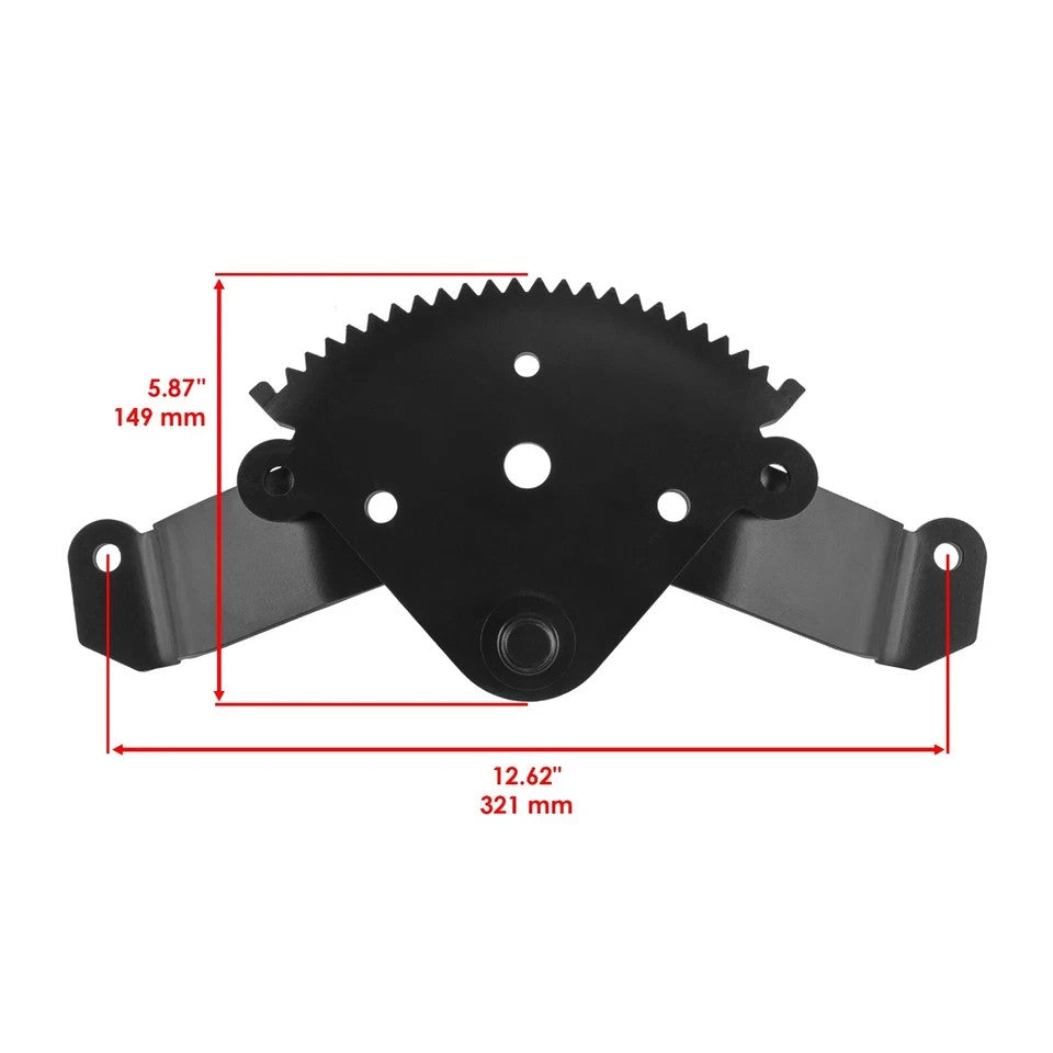 Caltric Steering Shaft & Gear w/ Bushing & Washer for John Deere X340 X500 X520