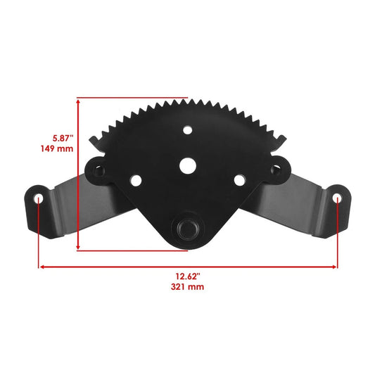 Caltric Steering Shaft & Gear w/ Bushing & Washer for John Deere X340 X500 X520