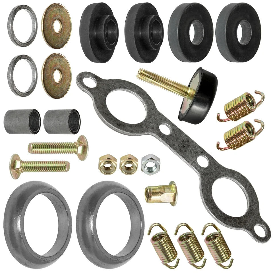 Exhaust Muffler Silencer Kit for Polaris Sportsman 600 Twin 2003 2004 2005 ATV