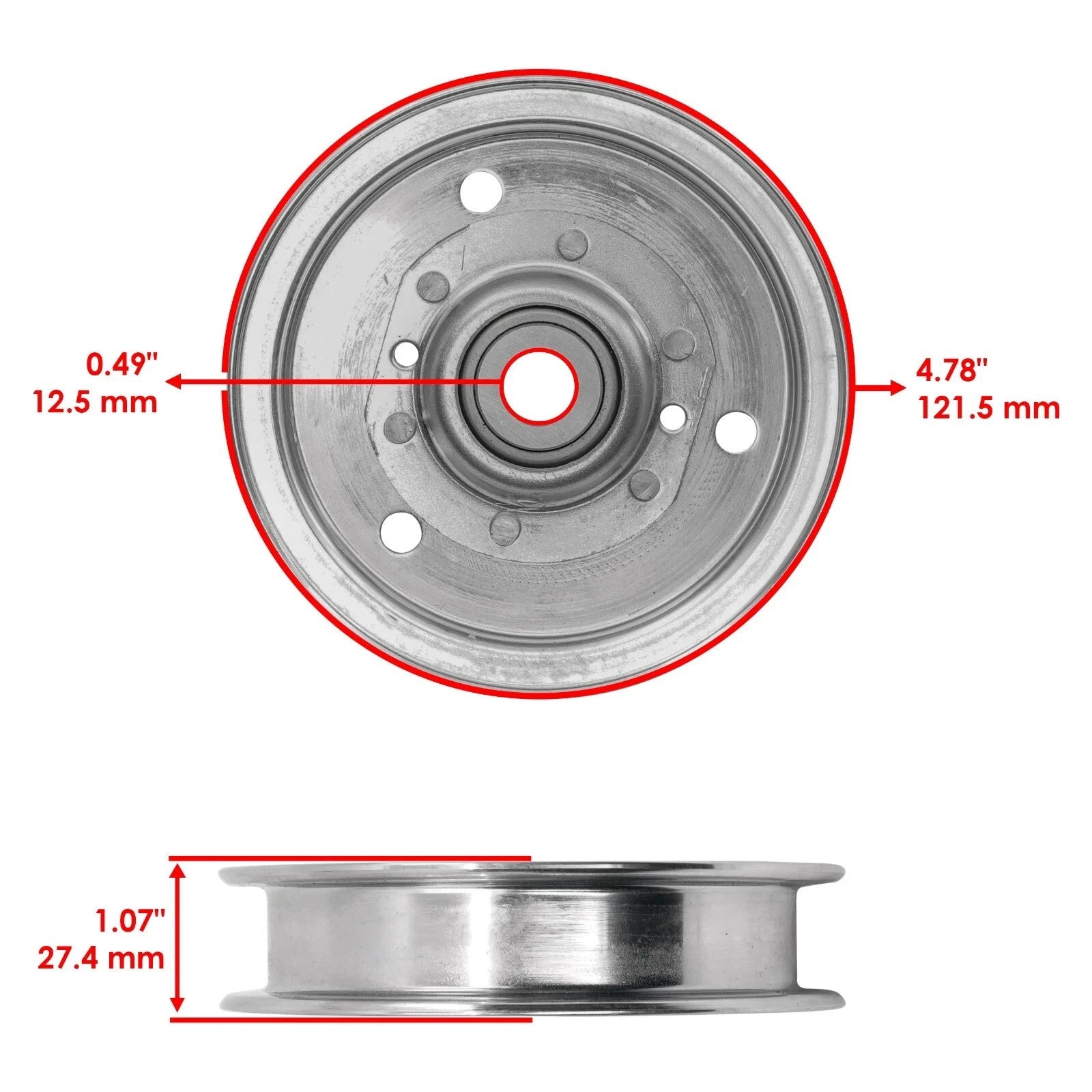 Caltric Deck Pulley for Bad Boy ZT 50" 60" 2007-2012 / 033-6001-00