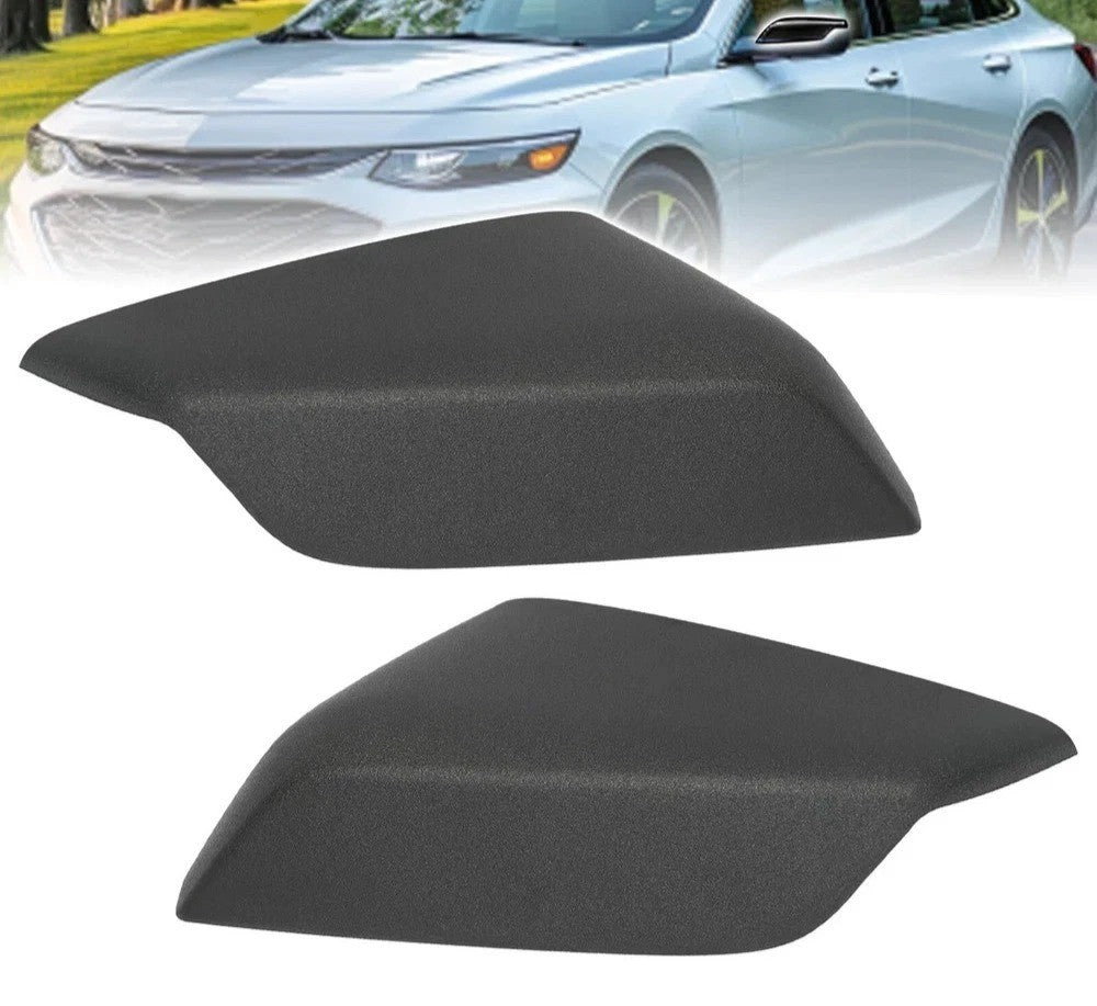 Black Left+Right Mirror Cover Cap For Chevy Malibu LT LS Hybrid 4-Door 2016-2020