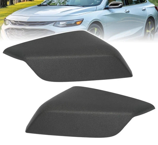 Black Left+Right Mirror Cover Cap For Chevy Malibu LT LS Hybrid 4-Door 2016-2020