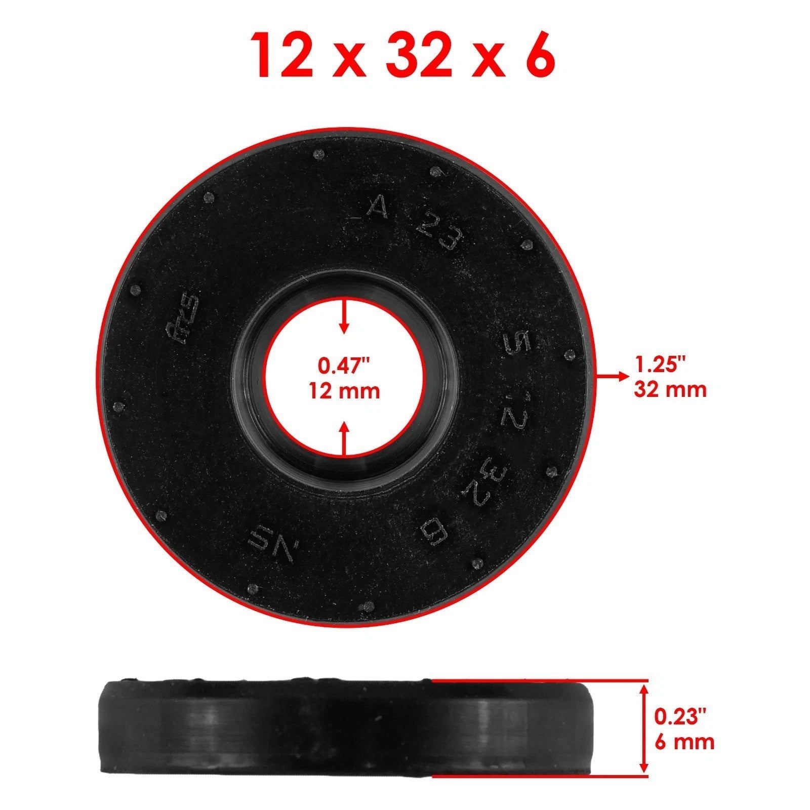Clutch Cover Oil Seal For Yamaha Kodiak 450 YFM450F 4X4 2003 - 2006 / 2018-2020