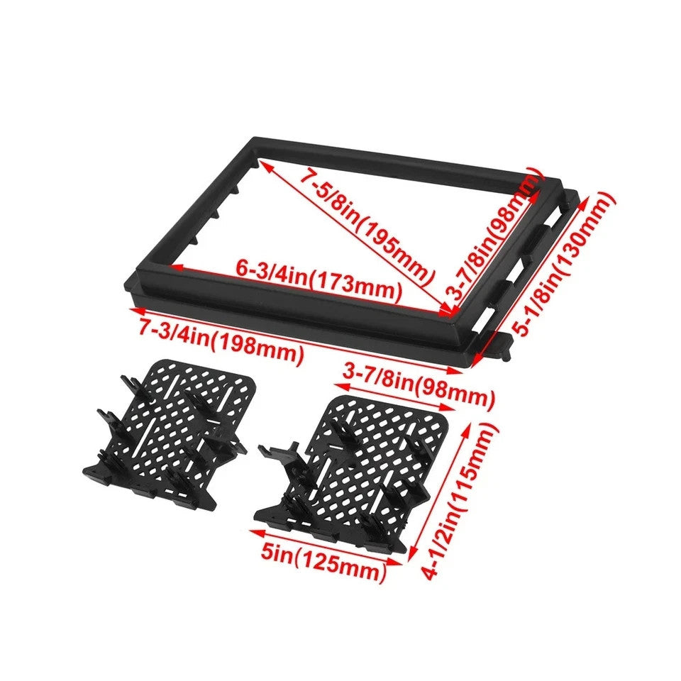 Car Radio Stereo Double Din Dash Kit For 05-16 F250 F350 F450 F550 Super Duty