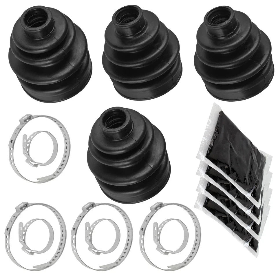 2 Front Axle Inner Outer CV Boot Kit for Yamaha Rhino 660 YXR660F 4X4 2004-2007