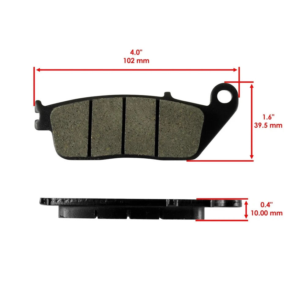 Front Rear Brake Pads for Honda GL1500C Valkyrie 1500 1996 1997 1998 1999-2003