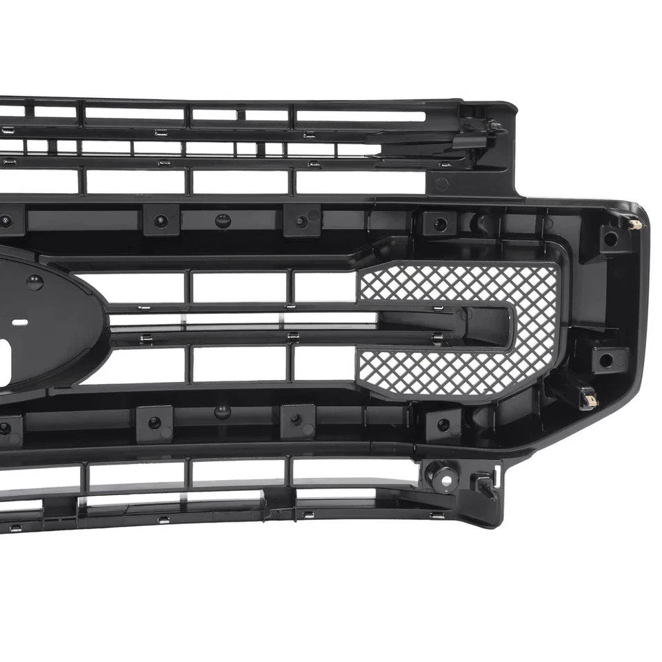 For 2020-2022 Ford F250 F350 Super Duty Platinum Grille Assembly Silver & Black