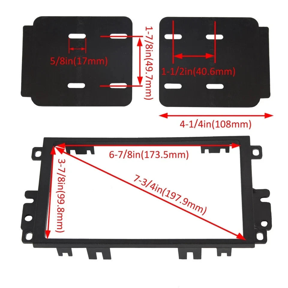 Car Radio Stereo 2Din Dash Kit Wire Harness for 1992-up BUICK Chevy GMC Pontiac