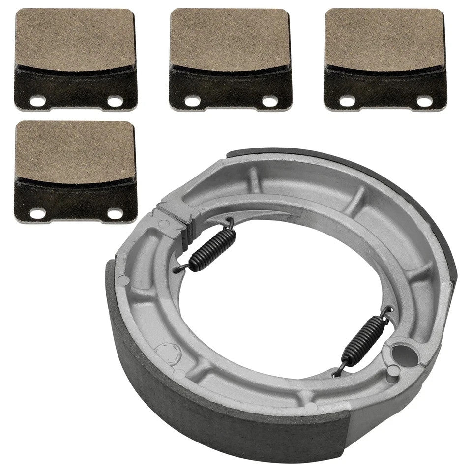 Front Brake Pads & Rear Brake Shoes for Suzuki VS750GLP Intruder 750 1988-1991