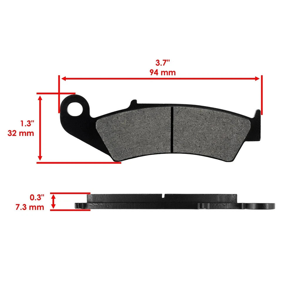 Front & Rear Brake Pads for Honda TRX250R Fourtrax 250R 1986 1987 1988 1989