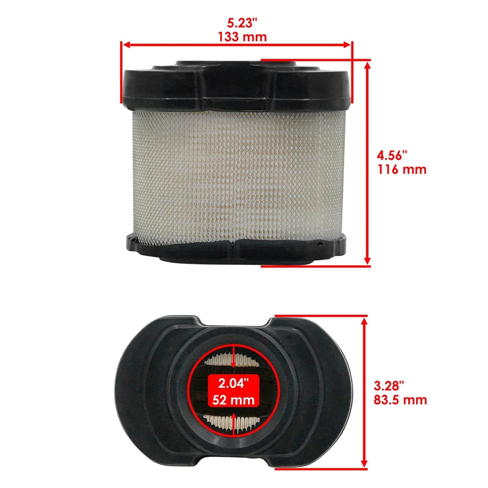 Air Filter For John Deere LA140 LA150 S160 S170 S180 Z225 Z245 Z365R Z375R Z435