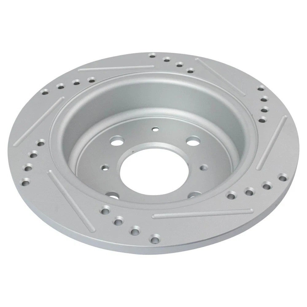 Rotor Brake Pad Ceramic Performance Drilled Slotted Rear Kit for Honda