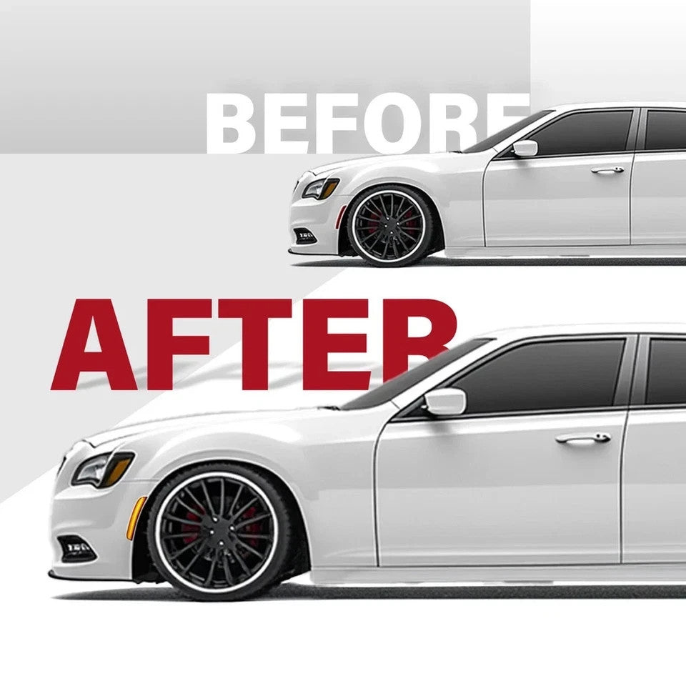 Clear LED Front Bumper Side Marker Lights For Chrysler 300 300C 300S 2015-2023