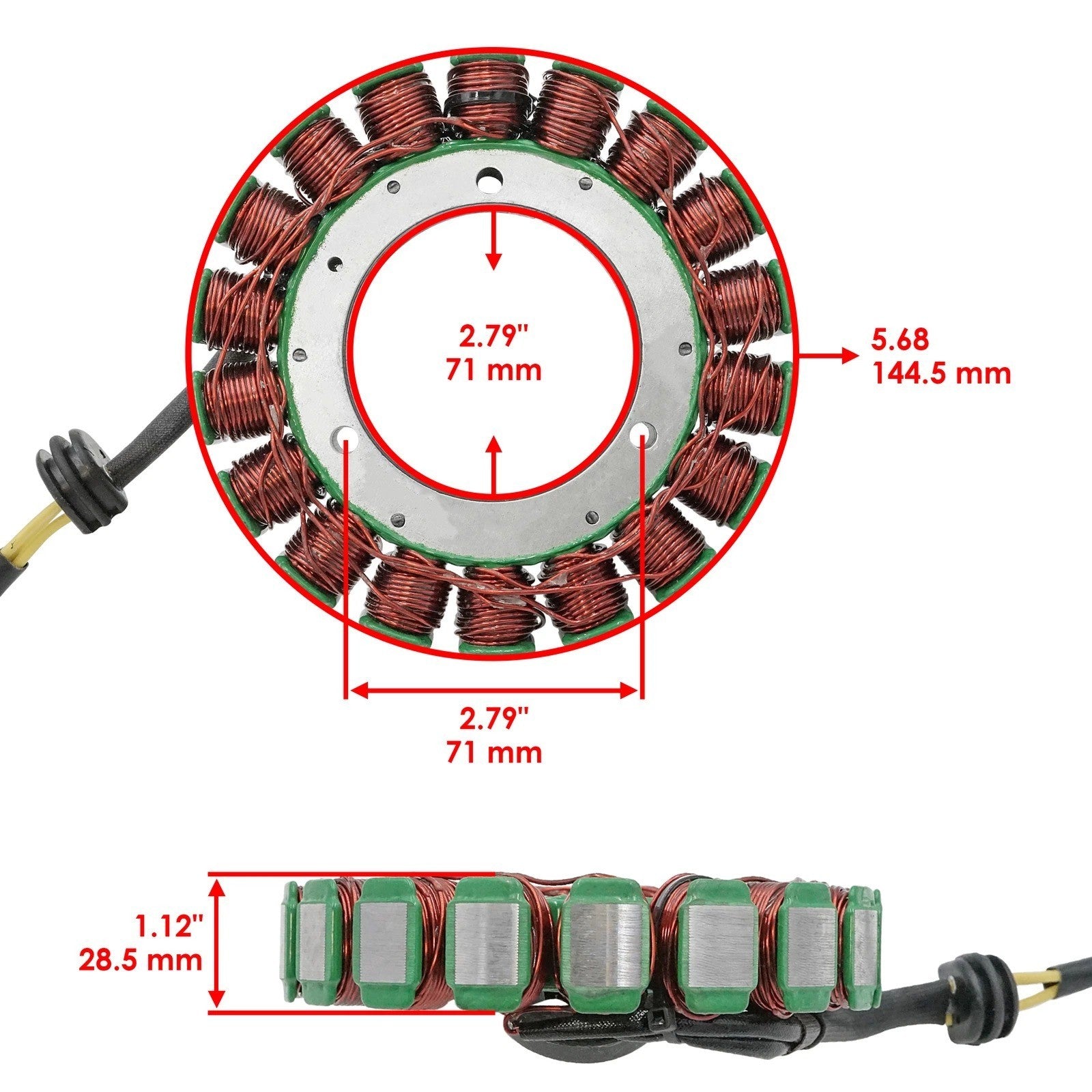Caltric Stator for Polaris 4014006 Stator Generator Alternator Magneto
