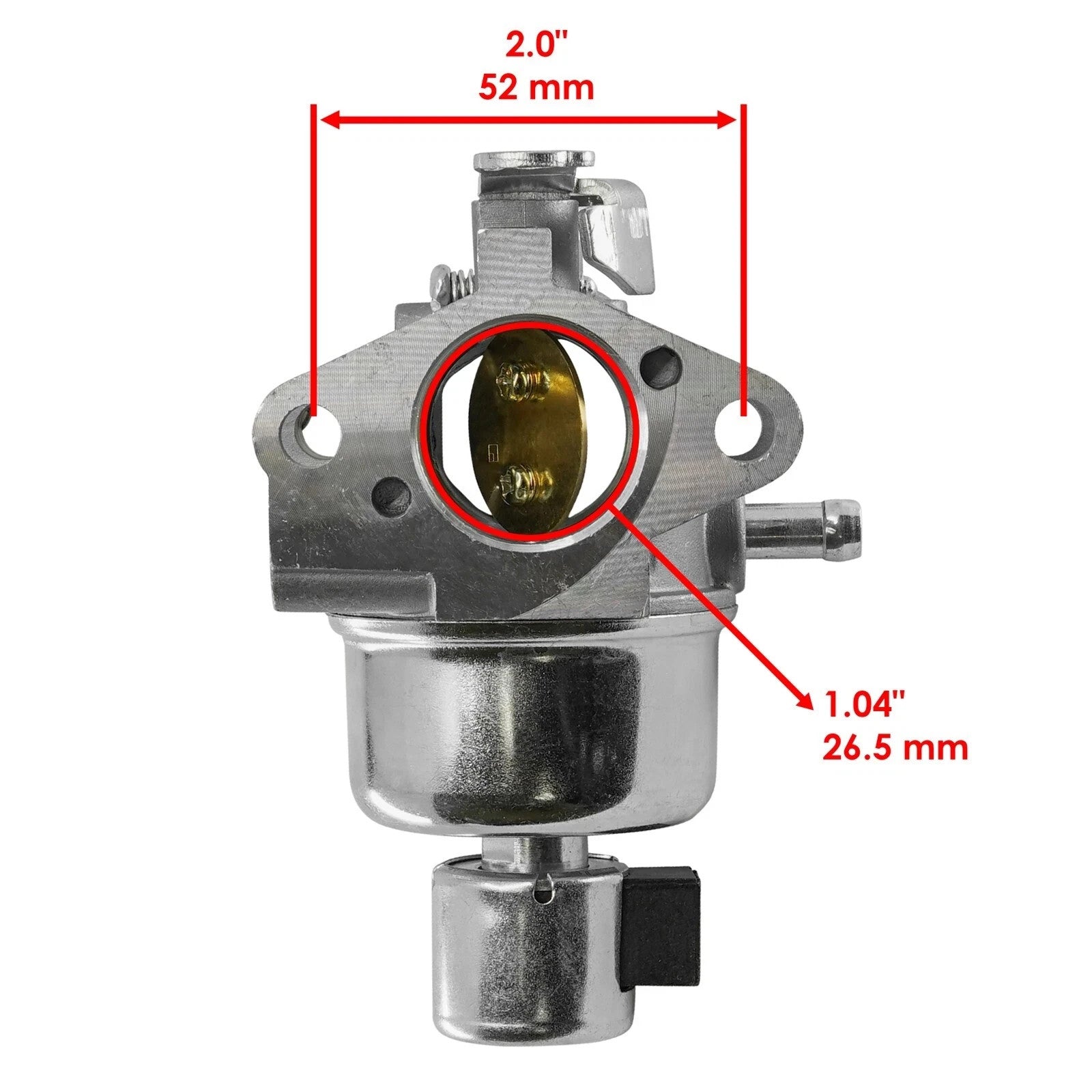 Caltric Carburetor For Kohler Courage SV590-3230 HOP 19 HP Lawn Mower 26mm Bore
