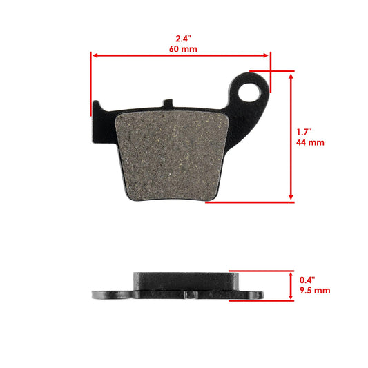 Brake Pads for Honda CRF250 CRF250R 2004-2024 Rear Motorcycle Pads
