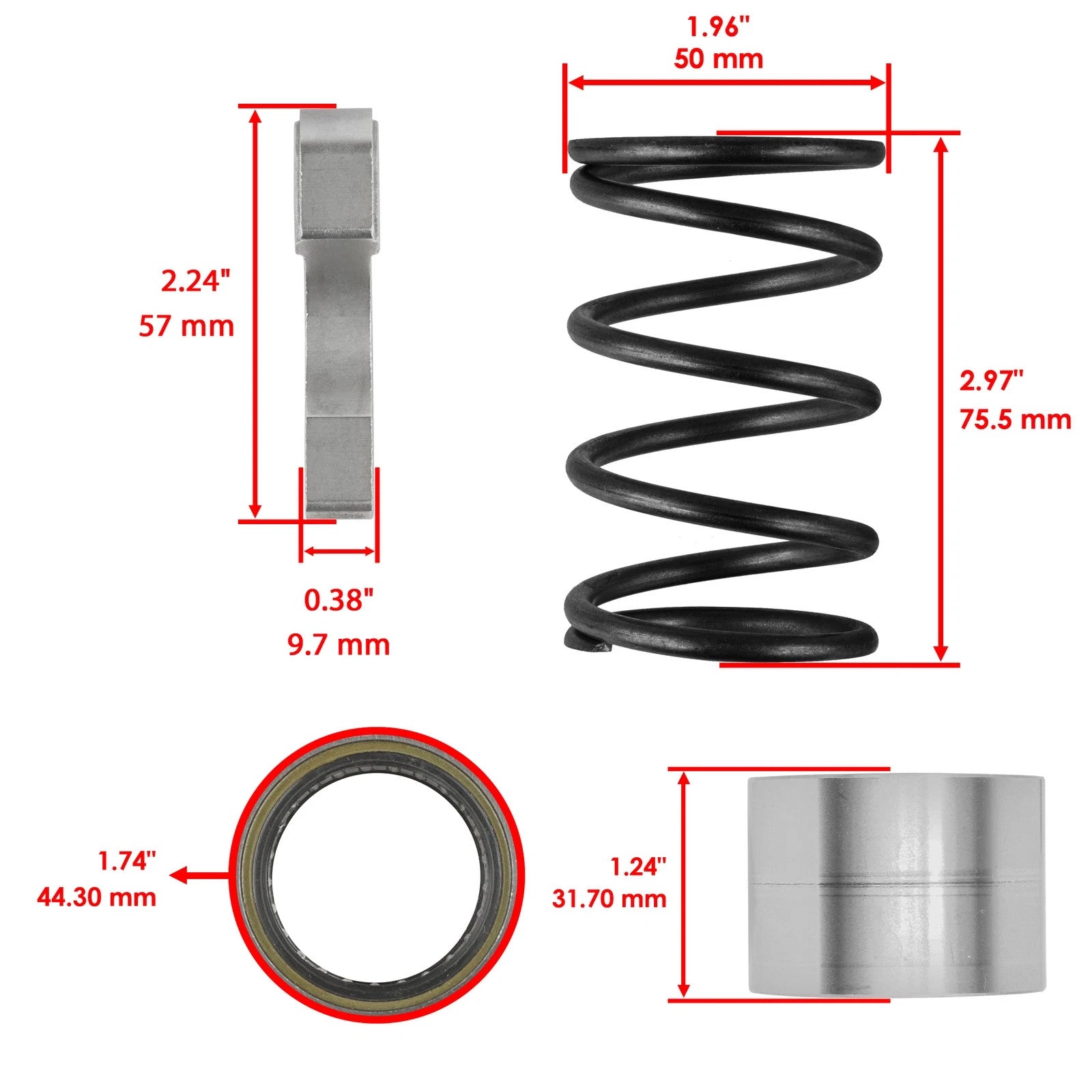 Complete Primary Drive Clutch Kit For Polaris Ranger 570 2014-2021 Non-EBS Type