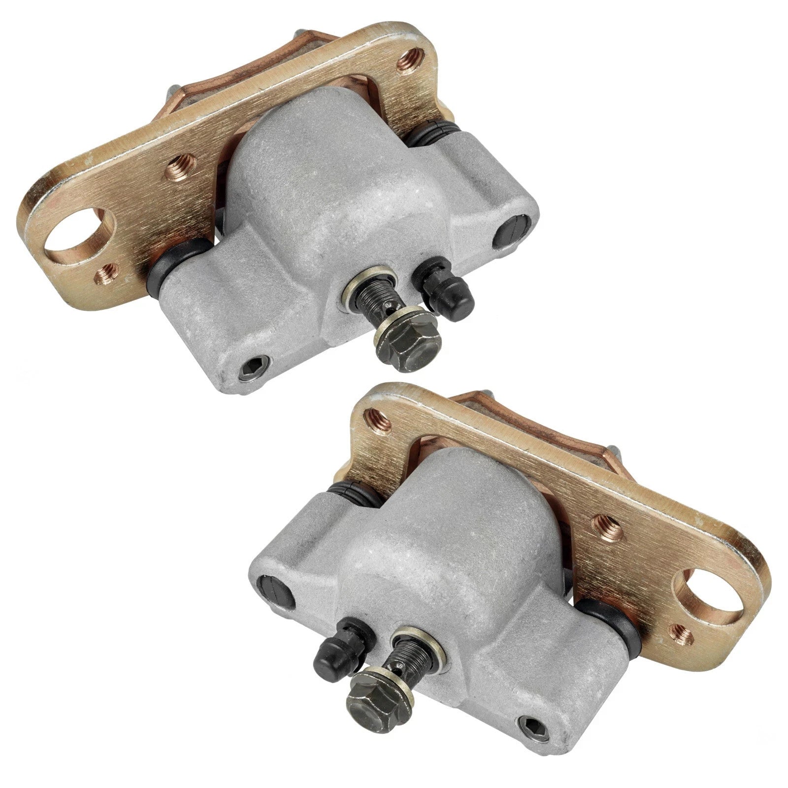 for Polaris Trail Boss 330 2005-2009 Front and Right Left Brake Caliper w/ Pads