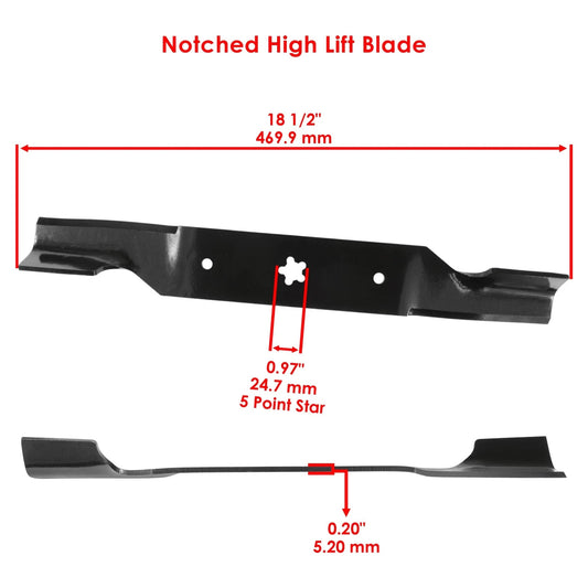 Caltric 54" Deck Blades For Husqvarna GTH 2654 LSZ 5422 LSZ 5424 RZ 5424