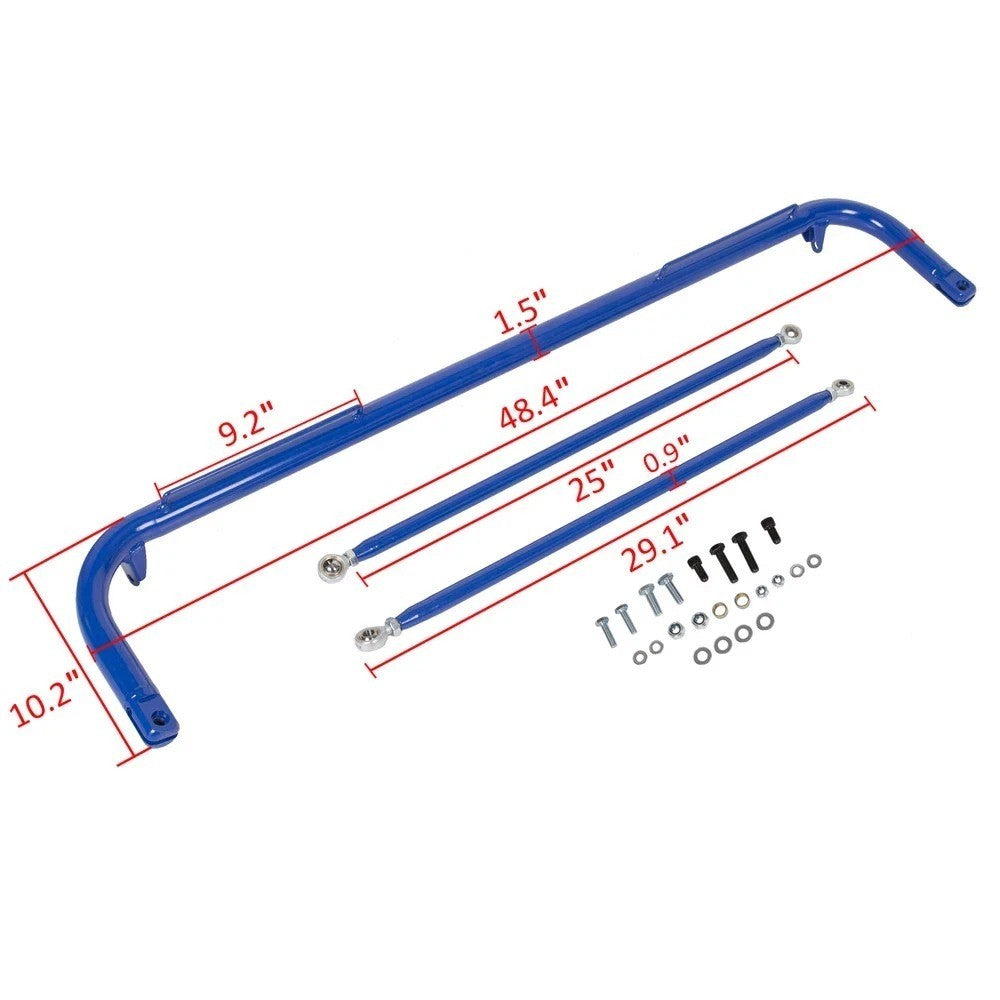 49" Universal Racing Harness Bar Seat Belt For Ford Honda Mitsubishi Safety Rod