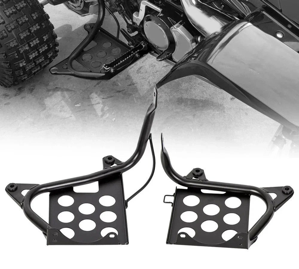 Left+Right Nerf Bars Heel Guards Footrest Stand For Yamaha Banshee 1990-2006 87