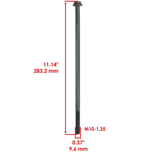 Caltric 7519087 Front Control A-Arm Bolt And Pivot Shaft W/Nut For Polaris 