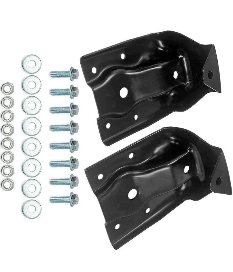 2pcs Rear Leaf Spring Hanger Shackle Bracket Kit for Chevy Silverado GMC Sierra