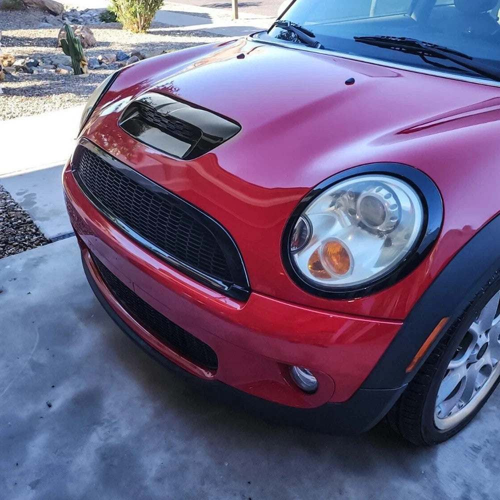 Glossy Black Painted Hood Scoop Air Vent For 07-14 Mini Cooper S R55 R56 R57 R58
