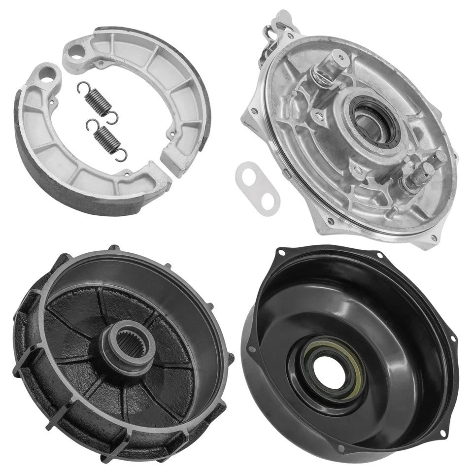 43010-HR3-A20 Rear Brake Panel & Drum For Honda Rancher 420 TRX420 2014-2024