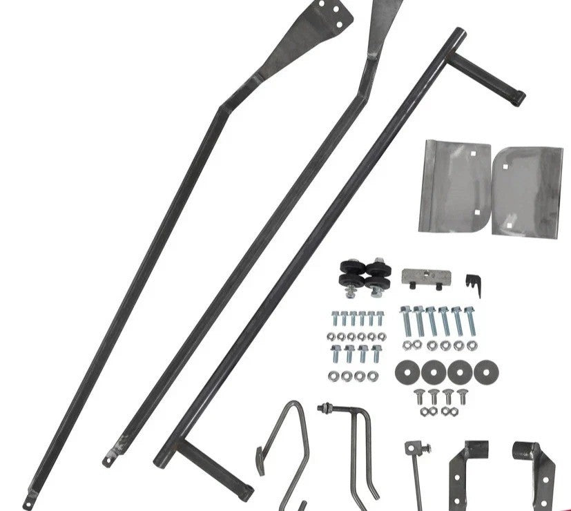 For 1953-56 Ford F100 F-100 Truck Hood Tilt Flip Stainless Combo Conversion Kit