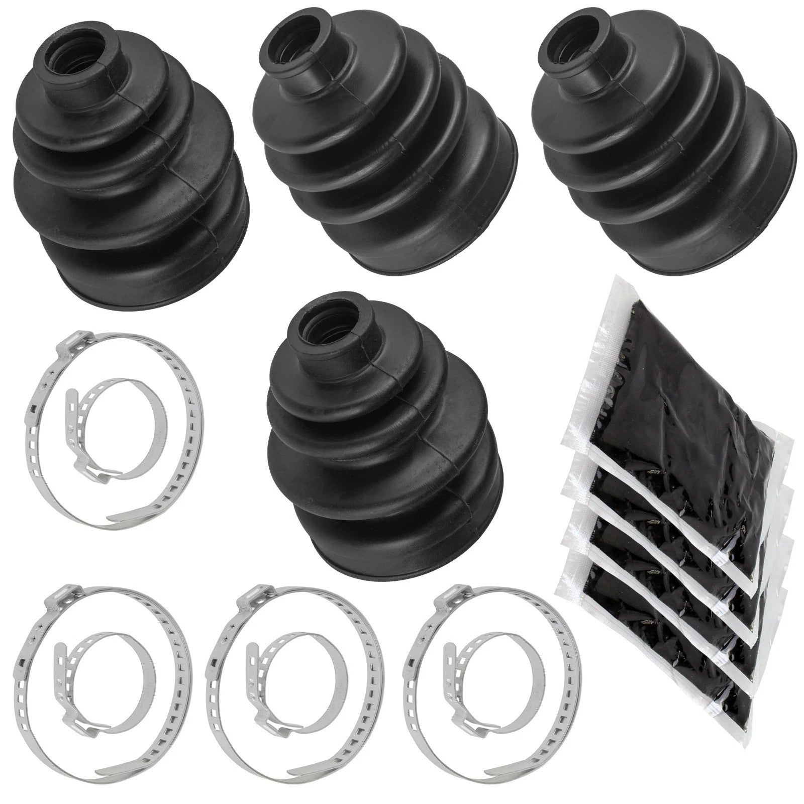 2 Front Inner Outer Axle CV Boot Kit For Honda TRX450ES TRX450S Foreman 98-01