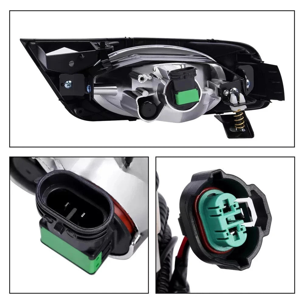 Bumper Driving Fog Lights Lamps Chrome LH+RH For Honda Odyssey 08-10 w/Switch