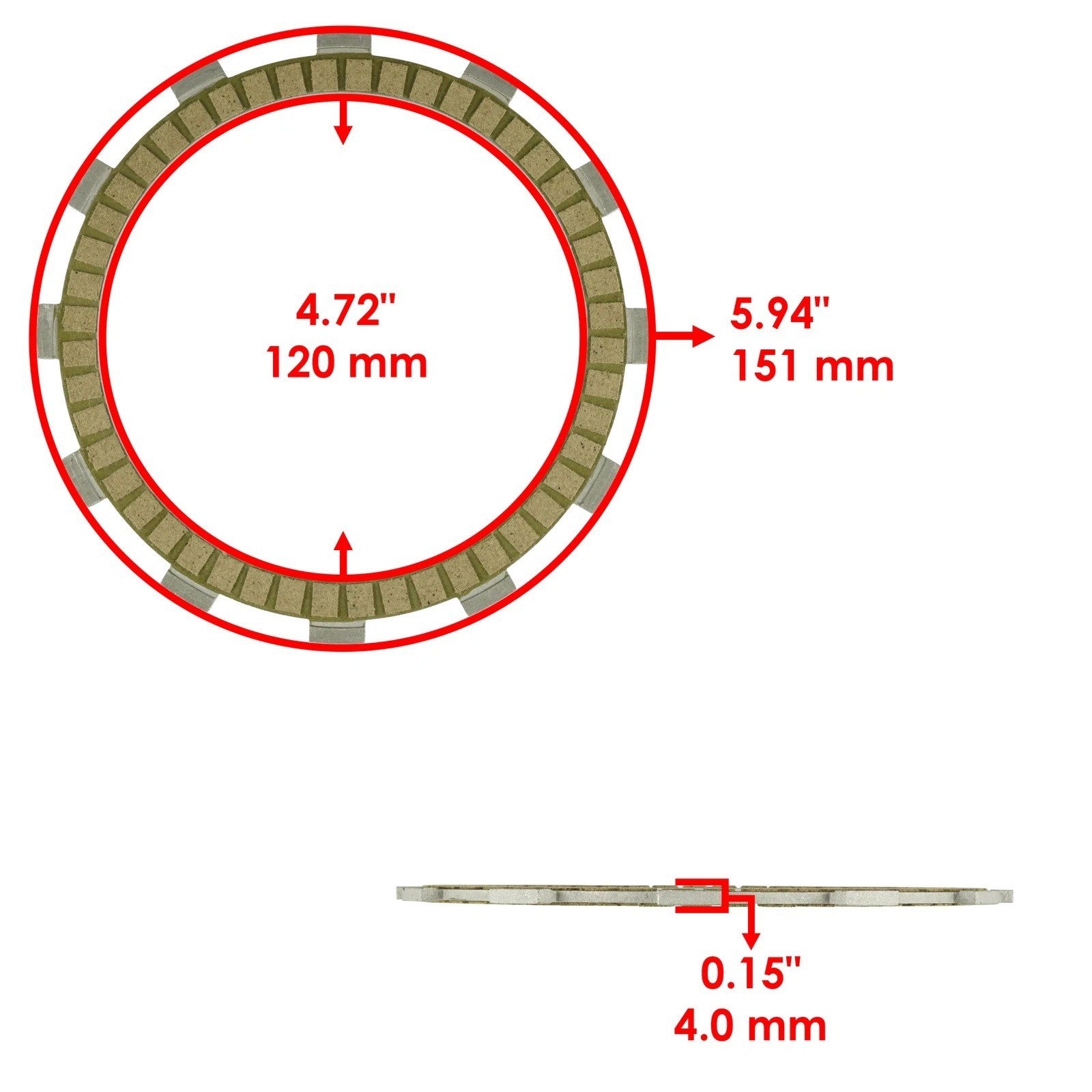 Clutch Friction Plates and Gasket kit for Honda VT1100C Shadow 1100 1985 - 1986