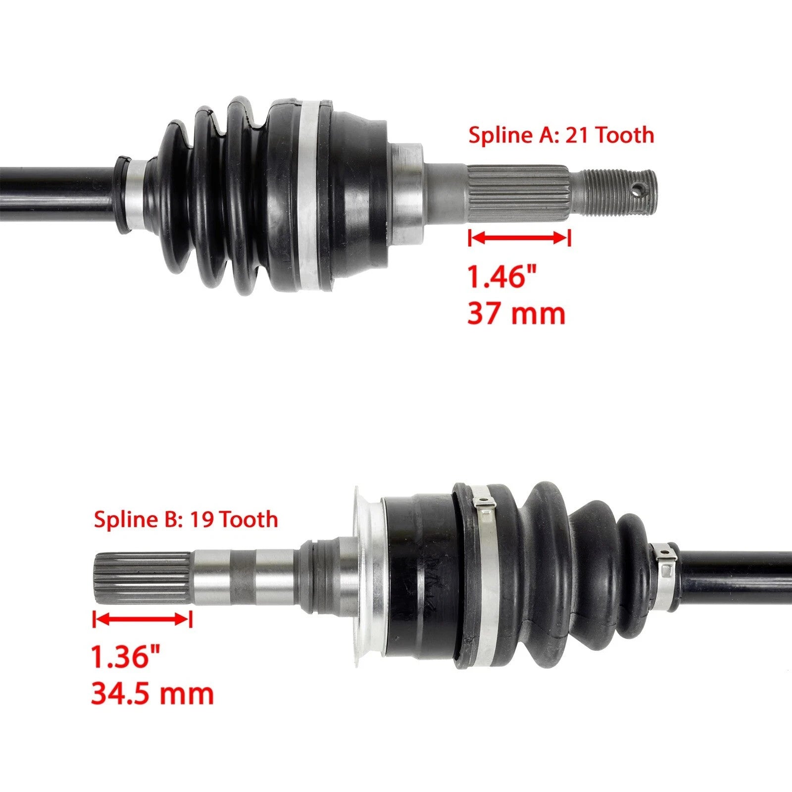 Front Left & Right CV Joint Axle Bearing For Kawasaki Bayou 300 KLF300C 1989-05