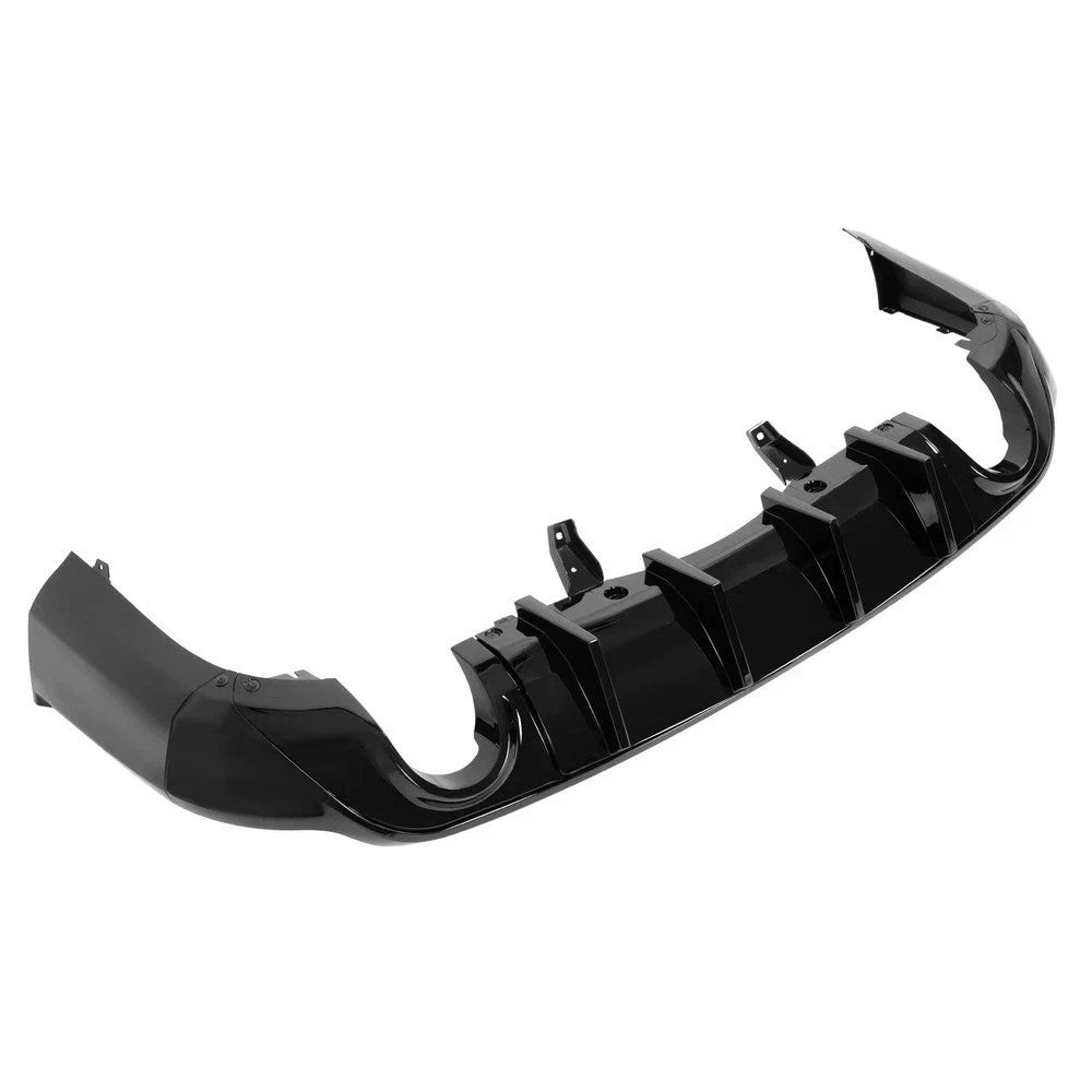 For 2011-2025 Dodge Durango Rear Bumper Lip Diffuser Dual Exhaust Glossy Black