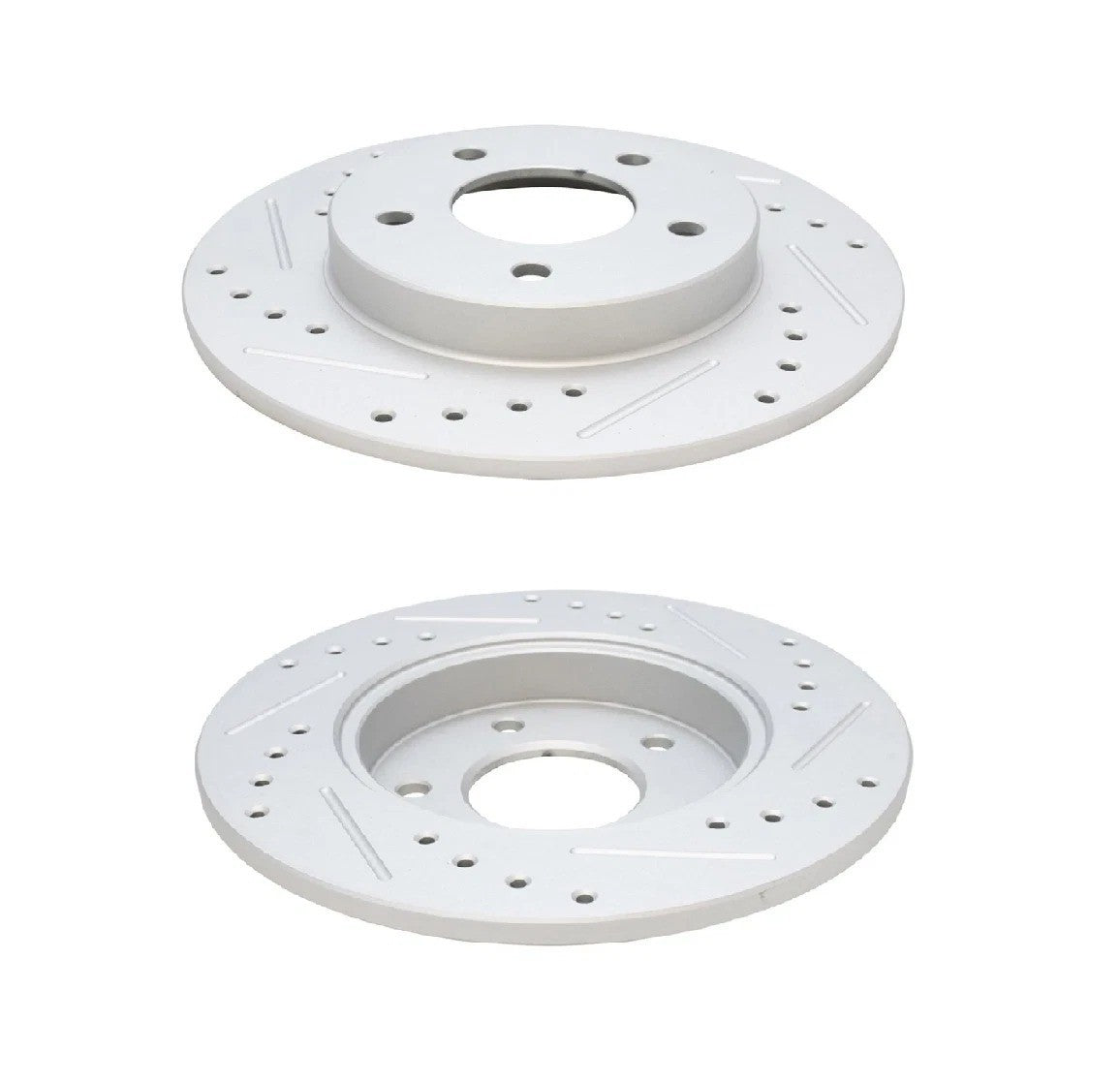 Performance Brake Rotor Drilled & Slotted Rear G-Coated Pair for GM