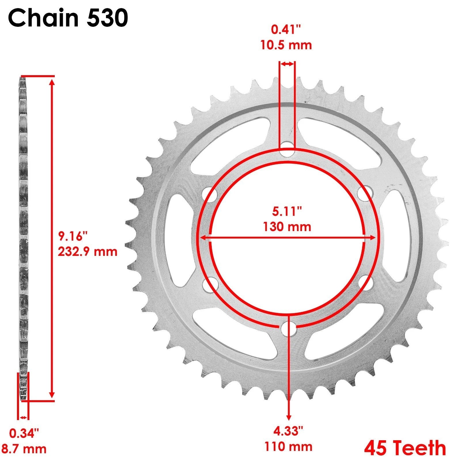 Celox Gold O-Ring Drive Chain and Sprockets Kit for Yamaha R1 YZF-R1 2004-2008