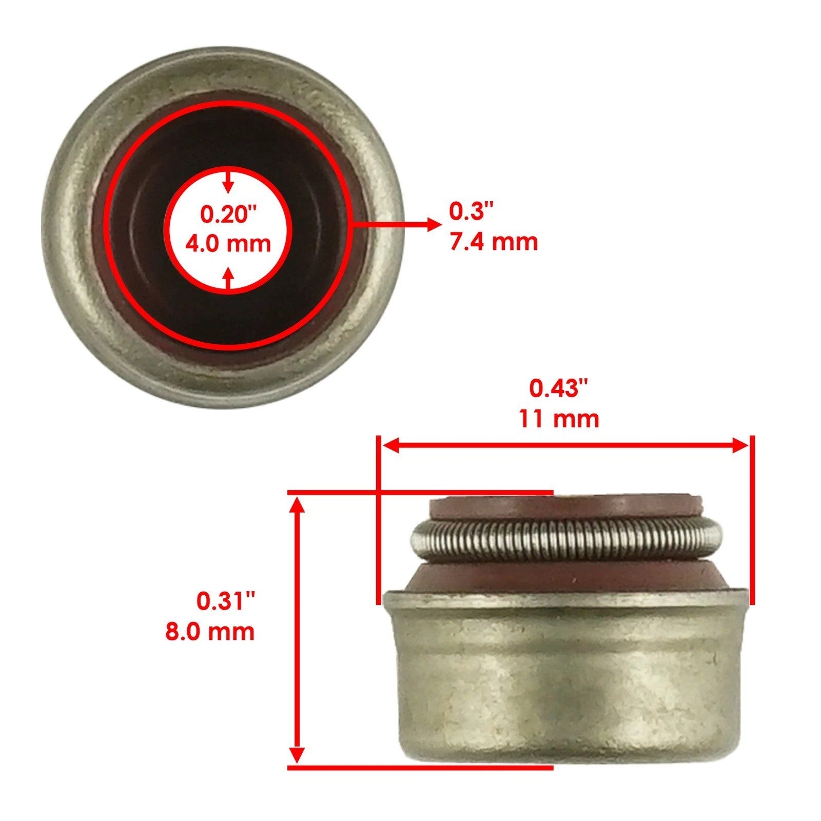 Intake & Exhaust Valve Kit for Arctic Cat 650 05-2012 Prowler XT 650 2006-2009