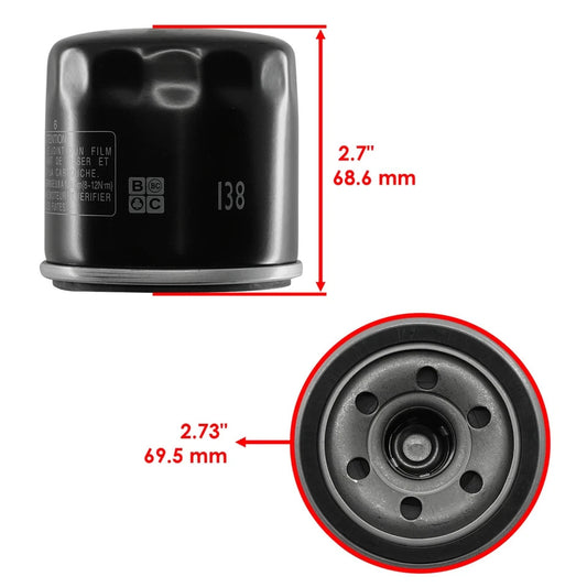 Caltric Air & Oil Filter For Suzuki King Quad LT-A700/King Quad LTA450 2005-2010