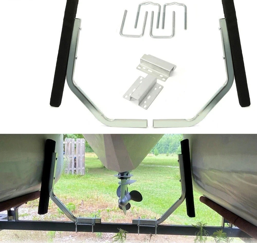 HECASA Pontoon 24.4" Boat Trailer Bunk Board Guide For Sailboat Trailer with Box