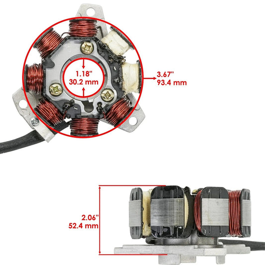 Caltric Stator And Gasket For Honda TRX250R Fourtrax 2X4 1986-1988