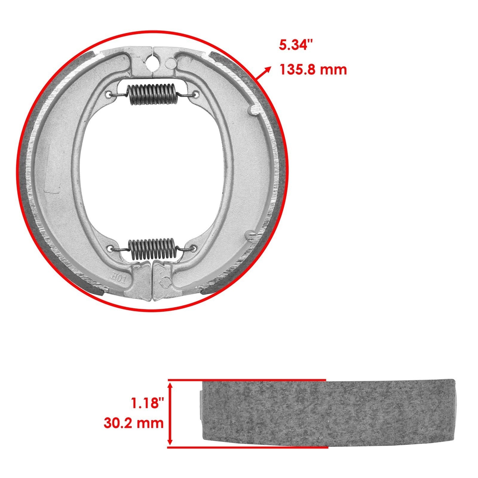 Rear Brake Shoes for Honda  TRX250EX Sportrax 250EX 2001 02 03 04 05 06 07 2008