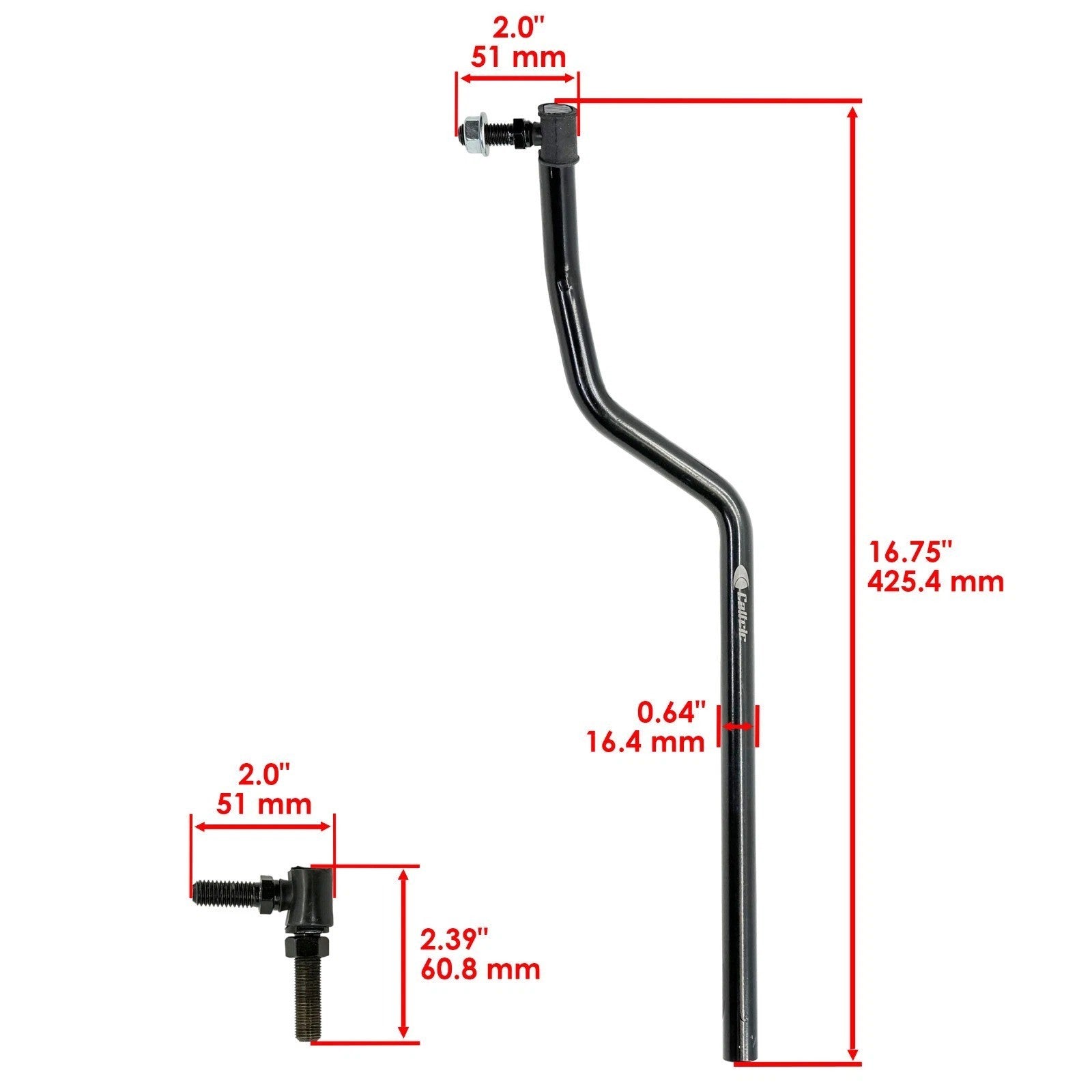 Left Side Drag Link for John Deere Scotts L1742 L17.542 L2048 L2548 Lawn Tractor