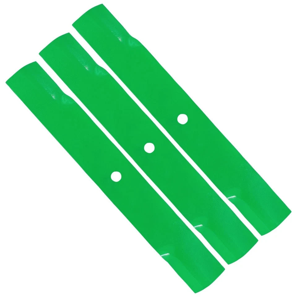 Caltric 17 7/8 inch x 5/8" Circle Hole 52" Deck Mid Lift Blade For Hustler