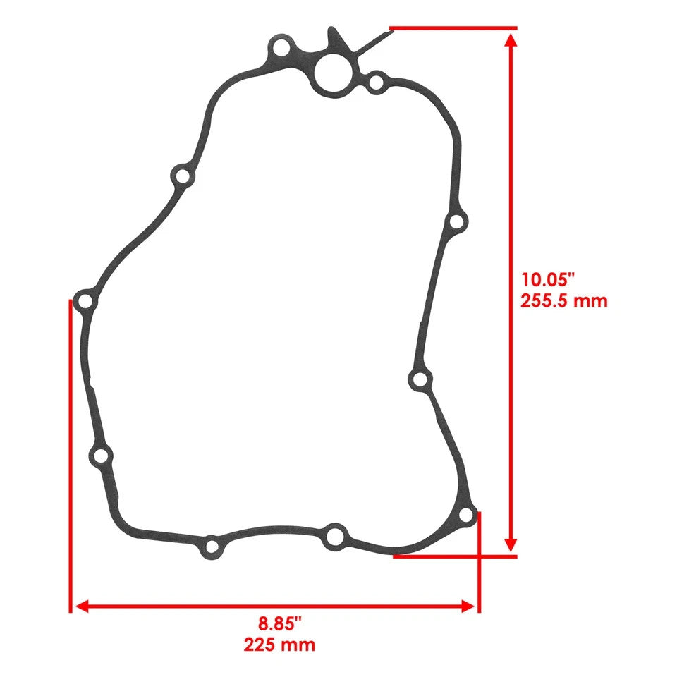 for Yamaha YZ125 2005-2026 / YZ125X 20-26 Crankcase Cover 3 Clutch Cover Gasket