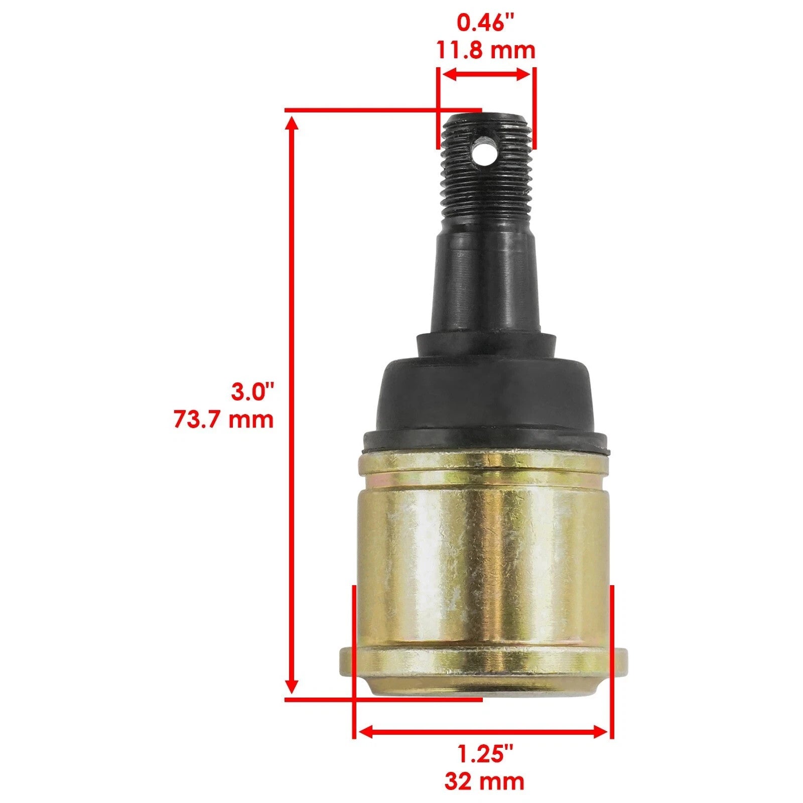Set of 2 Ball Joints for Yamaha Bear Tracker 250 2WD YFM250X 1999-2004