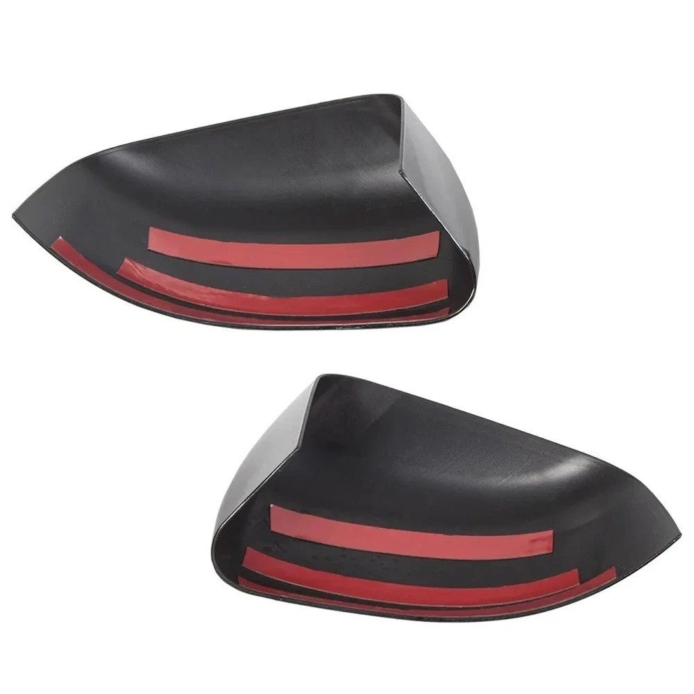 2 Black Mirror Cover +4 Door Handle Covers For Jeep Grand Cherokee Dodge Durango