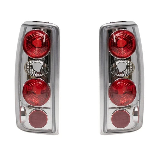 Performance Tail Light Clear Lens Chrome Housing for Tahoe Suburban Yukon