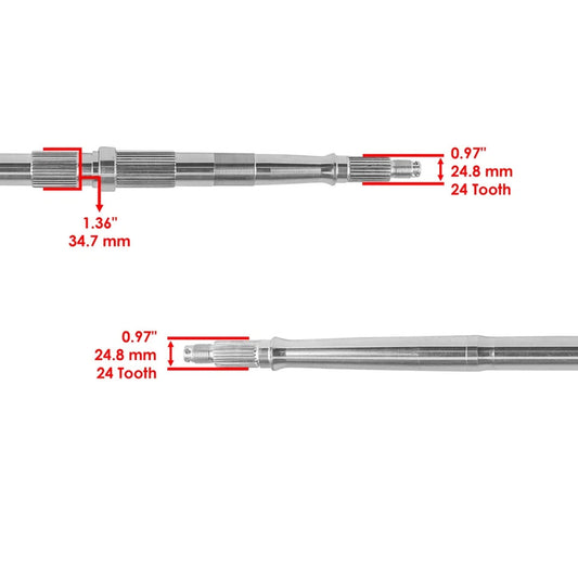 Caltric Rear Axle Shaft for Honda 42311-HN6-000 42311-HN6-A30 / TRX250 EX X