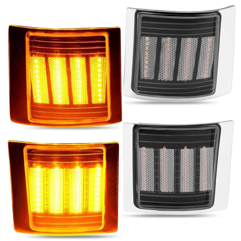 Sequential LED Corner Side Marker Lights Lamp For Chevy C/K 1500 2500 3500 94-98